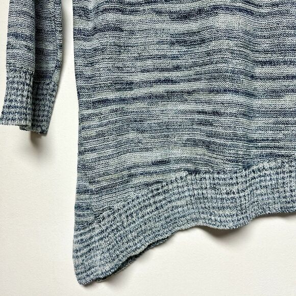 DressBarn Asymmetrical Women’s‎ Size Lg Blue Gray Knit Long 3/4 Sleeve Sweater - Picture 11 of 13